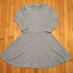 Decree soft gray skater dress